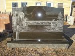 #62 - 3-0 All Polished Black - Deer Scene